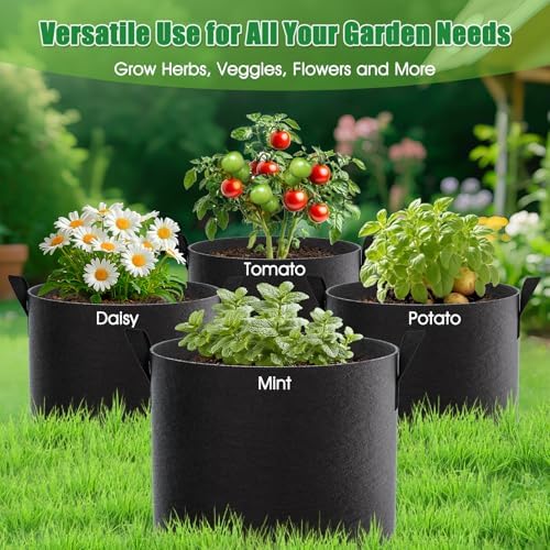 feed garden 20 gallon plant grow bags 8 on a desk or shelf