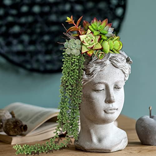 cewor 8pcs artificial succulents hanging greenery plants fake on a desk or shelf