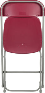 Flash Furniture Hercules Series Plastic Folding Chair - Red - 650LB Weight Capacity Comfortable Event Chair - Lightweight Folding Chair