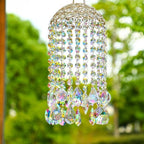 12.8'' crystal wind chime suncatchers wind chimes for, front angle view