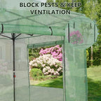 gdy 8x8ft instant pop-up greenhouse, walk-in plant gardening, package contents