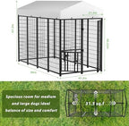 lovmor 8' x 4' outdoor dog kennel with shown in use