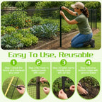 deer fence netting for garden, 5x100 ft temporary, front angle view
