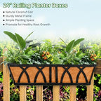 lchuang deck railing planter window box - 3 shown in use