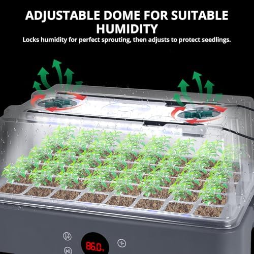 sondiko seed starter tray with grow light, heated, package contents