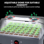 sondiko seed starter tray with grow light, heated, package contents