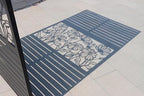 privacy fence screen 6ft metal showing dimensions
