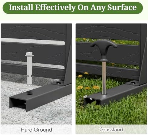 72" privacy screen outdoor privacy fence panel for showing dimensions