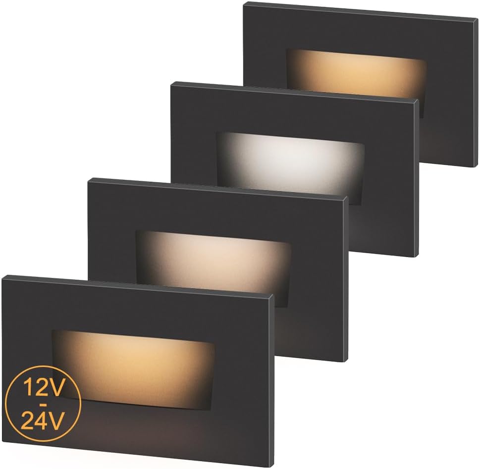 kadision 12v-24v ac/dc low-voltage led step lights, 3cct, main product view