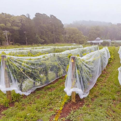 50 ft garden mesh netting insect mosquito net showing dimensions