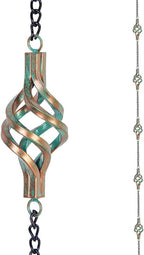 dreamysoul 9.7ft rain chain, iron rain chain for, main product view