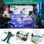 meonum mini greenhouse with grow light, 51.18 "l, package contents