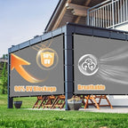 amagenix 90% sun shade cloth with grommets, 8' shown in use