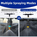6-nozzle polyethylene boom wand, 7.5 ft atv sprayer, side view
