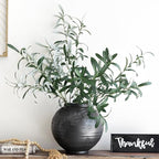 fiveseasonstuff artificial olive branches, 6 gray-green 30 inch, close-up detail