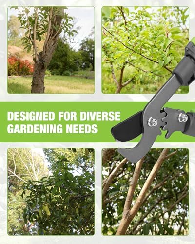 workpro extendable bypass lopper for gardening, 25-37" branch, front angle view