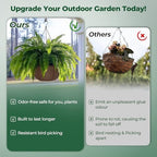t4u hanging planter for plants outdoor 12 inch, side view
