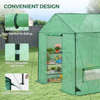 10x10 pop up greenhouse,portable green house kit, green, package contents