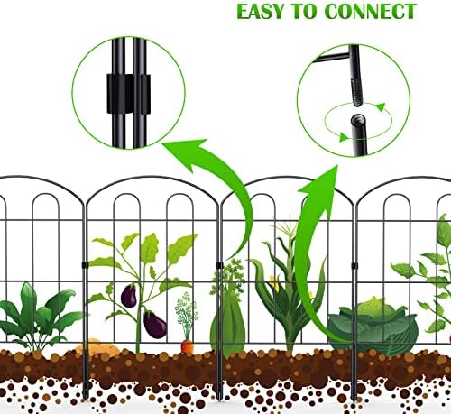 decorative garden fence 24in x 30ft, flower bed, package contents