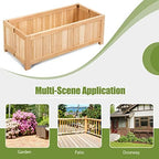 costway planter garden bed, folding planter box, 27.5", view 9