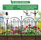 28ft in x 22in decorative garden fence, 26, close-up detail