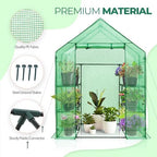 eagle peak walk in 3-tier greenhouse with wire on a desk or shelf