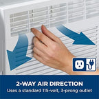 ge electronic window air conditioner 6000 btu, efficient on a desk or shelf