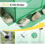 amerlife 44x10 ft green walk-in tunnel greenhouse with on a desk or shelf