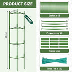 halatool 4 pack tomato cages for garden, up, package contents