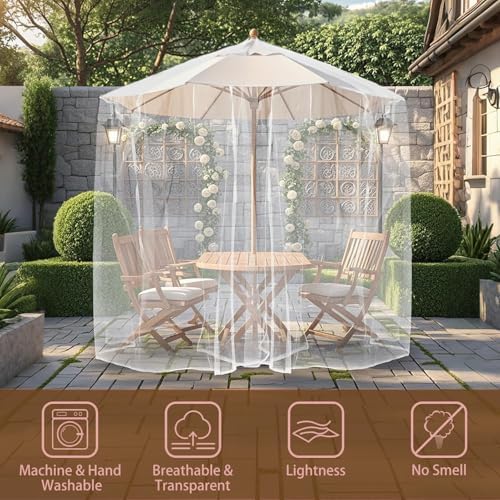10'x10'x8.2' outdoor camping&patio mosquito netting,large mosquito netting with, front angle view