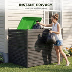 50"w x 48"h air conditioner fence, 2 panels, side view
