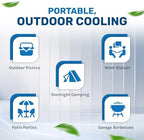 hessaire mc37m 3100cfm evaporative cooler, front angle view