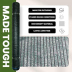 6'x100ft 40% eyelets shade cloth roll, close-up detail