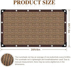 80% shade cloth -5x20ft sunblock net with grommet,lightweight, close-up detail