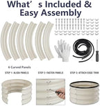 round galvanized raised garden bed kit, 3 pcs, view 9