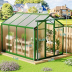 6x8 ft greenhouse - large aluminum greenhouses for, close-up detail