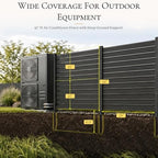 2 panel air conditioner fence, 42" h x shown in use