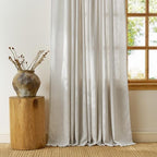 nicetown faux linen curtains 2 panels set for, package contents