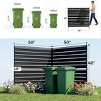 50"w x 48"h air conditioner fence, 2 panels shown in use