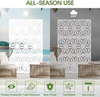 cofar metal privacy screen outdoor 72" h×44" w, side view