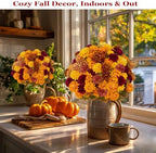axylex artificial mums for outdoors, 12 bundles fake, package contents