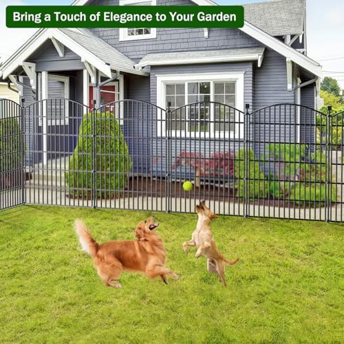 10 panel no dig decorative garden fence 40" on a desk or shelf