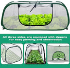 garden rows accelerator plants cover-garden greenhouse with roll-up, close-up detail