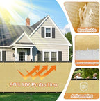 3'x16' fence privacy screen heavy duty 170 gsm, side view