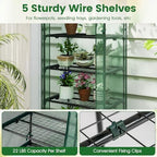 giantex mini greenhouse indoor outdoor, 27" x 19", side view