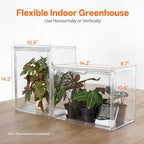bstrip small tabletop greenhouse with grow light, indoor, package contents