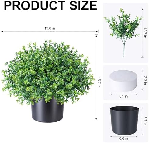 fake potted plants artificial plants for front door shown in use