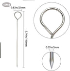 15 Pcs Turkey Lacers for Trussing Turkey, Wraps Turkey Lacers, Metal Skewers 5.8 Inch, Multi-Use Chicken and Turkey Wraps