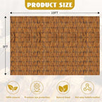 koiueyw bamboo reed fencing, light russet bamboo screens shown in use