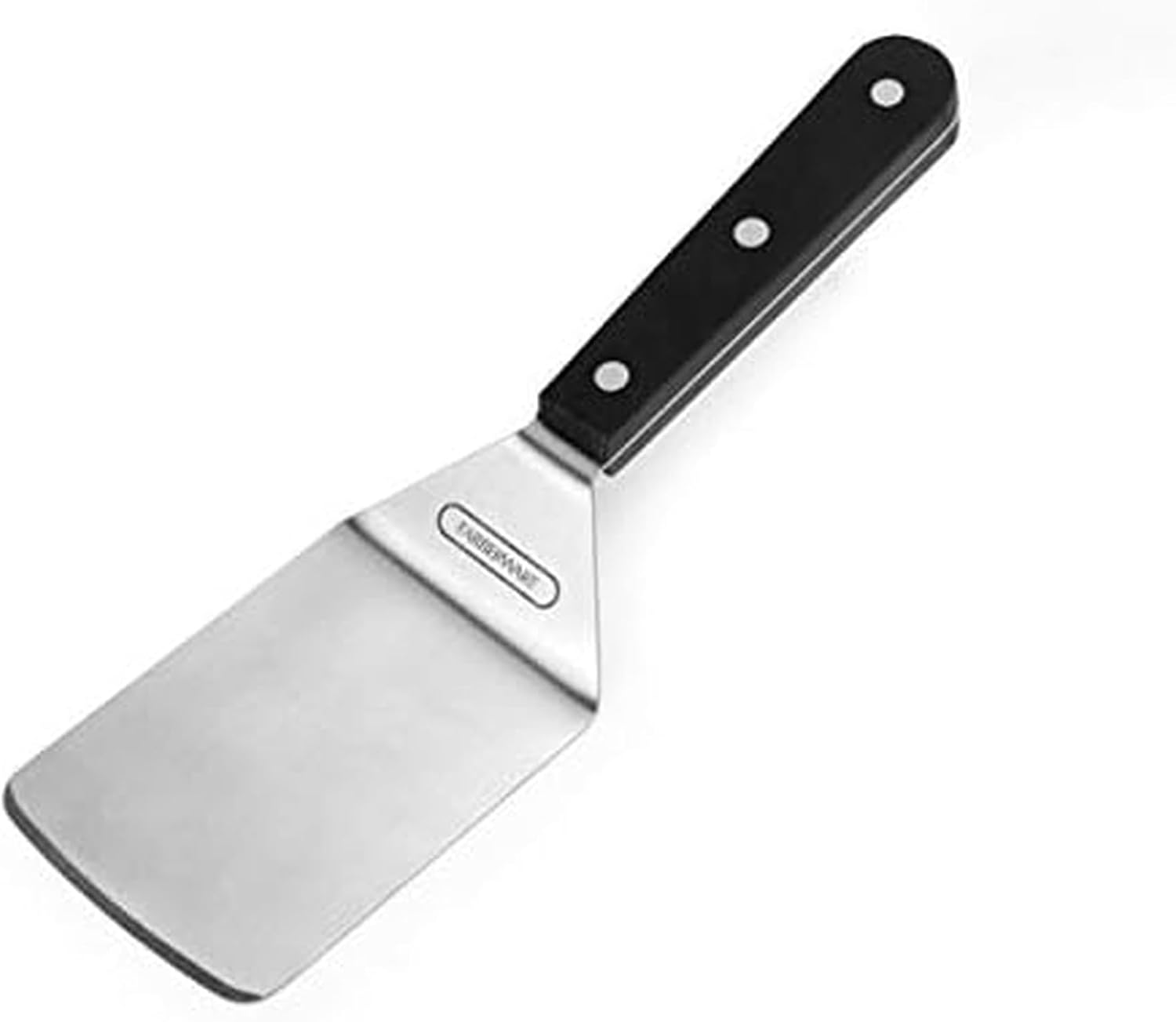 Farberware Pro Triple Rivet Wide Turner - 9.5-Inch Stainless Steel Head Kitchen Spatula with Durable POM Handle & Reinforced Rivets, Ideal Cooking Utensil for Flipping, Lifting & Scraping